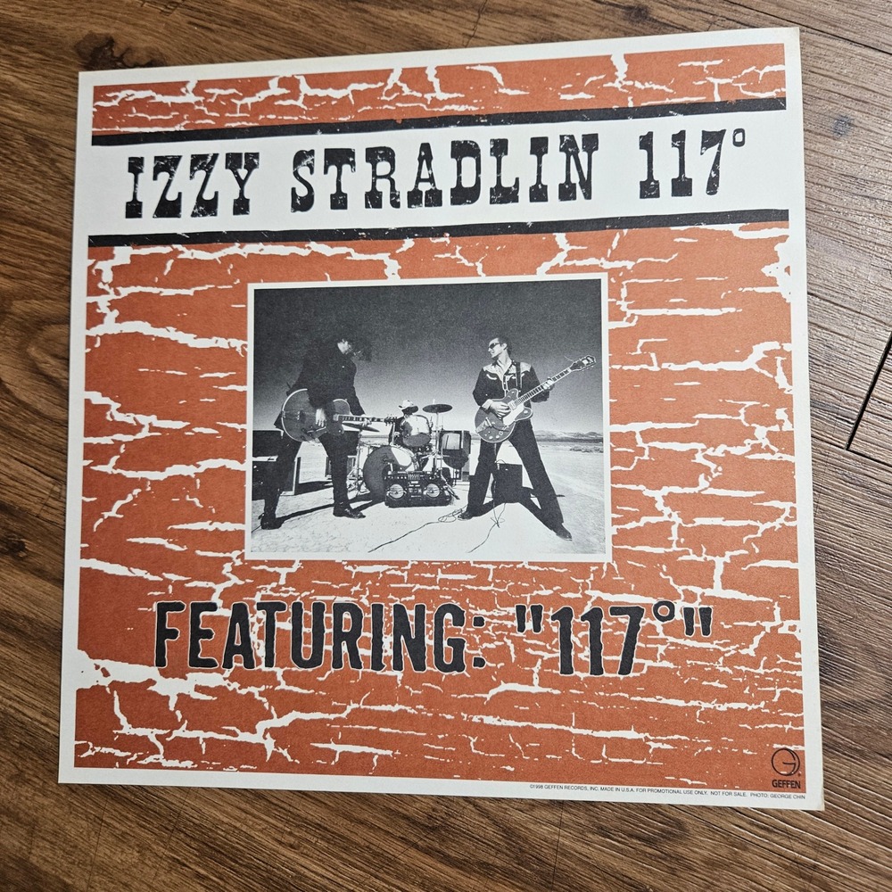 Izzy Stradlin 117° 1998 Promo Album Flat Poster 12x12 Double Sided Geffen Rock